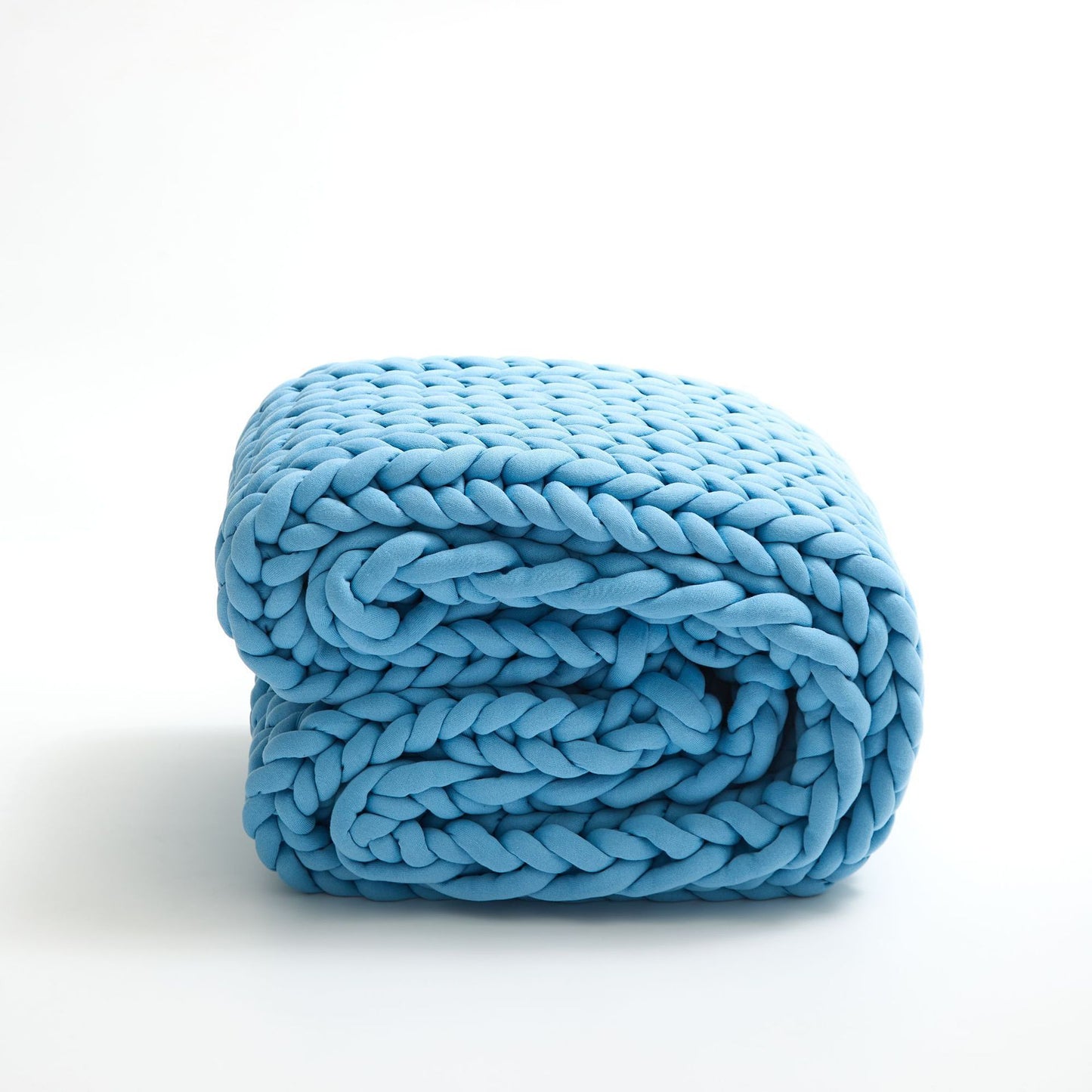 Grobstrickdecke