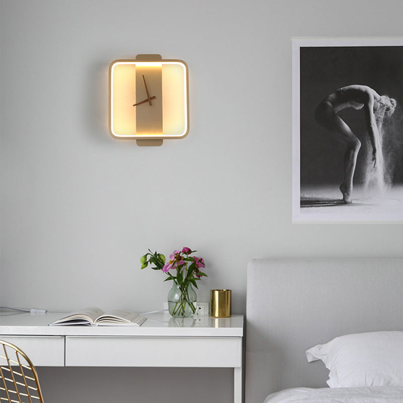 Moderne LED Wanduhr