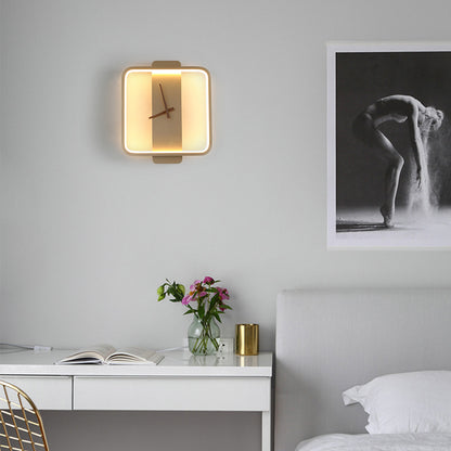 Moderne LED Wanduhr