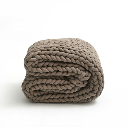 Grobstrickdecke