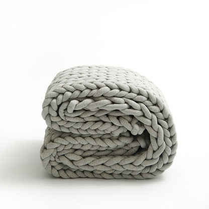 Grobstrickdecke